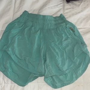 Lululemon Teal Tracker Athletic Shorts